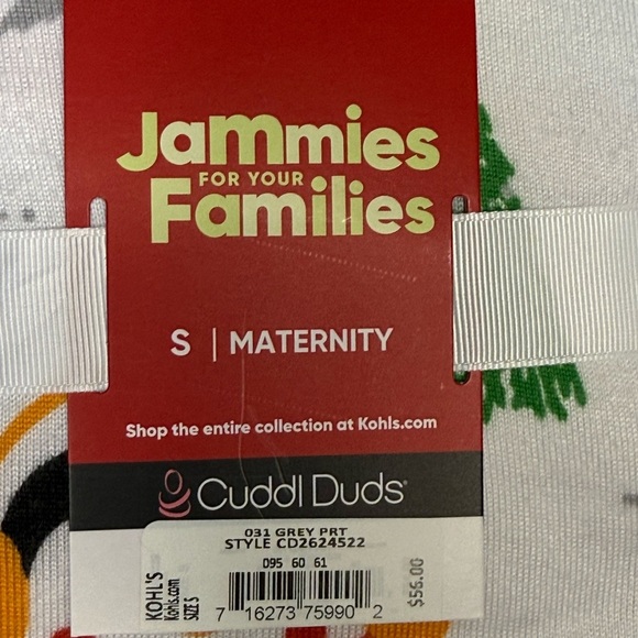 NWT Cuddl Duds maternity PJs size small Christmas penguins - Picture 2 of 4
